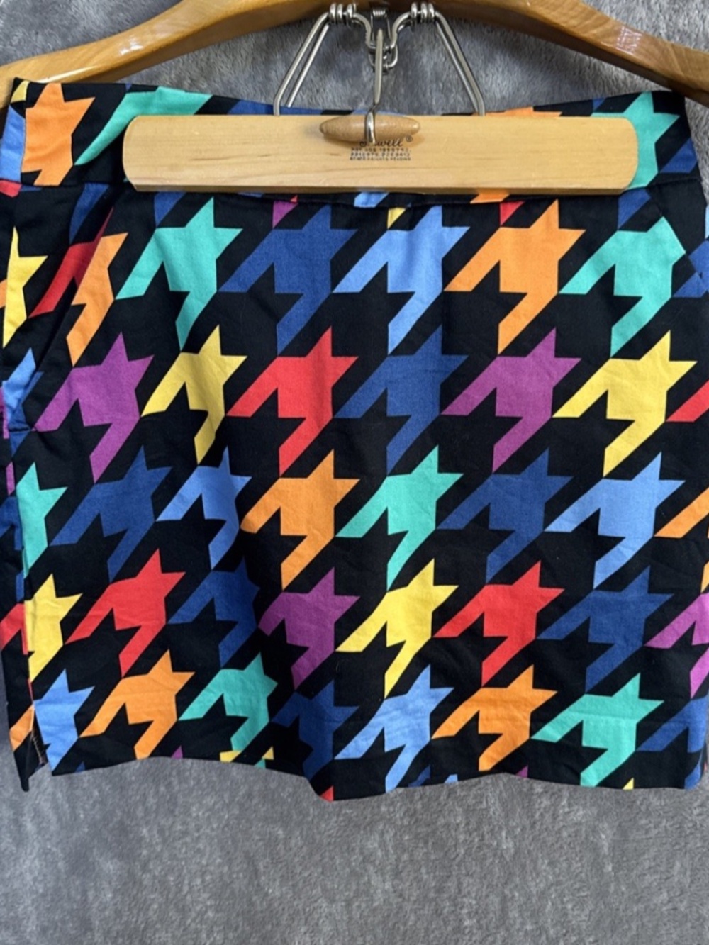 Loudmouth Golf Women’s Skort Multicolor Geometric Golf Skirt Size 2